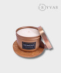 Unscented candle with cotton wick