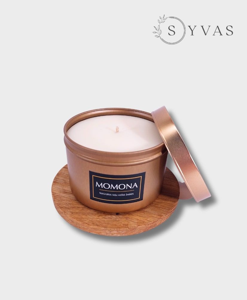 Unscented candle with cotton wick