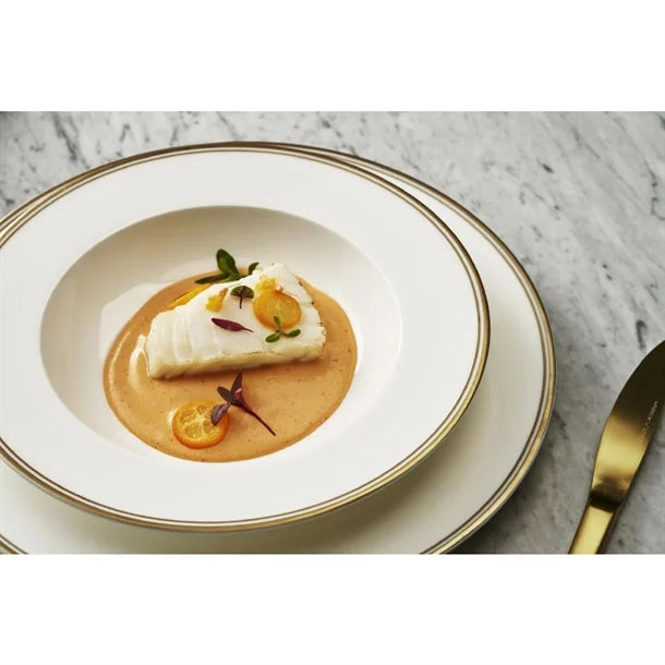 William Edwards Burnished Gold Plates 300mm (12 Pack)